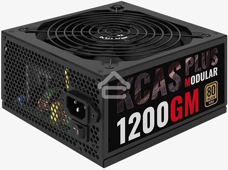 Блок питания Aerocool/Formula KCAS PLUS 1200GM V2, 1200Вт, 80 PLUS Gold, модульный, 140мм, черный