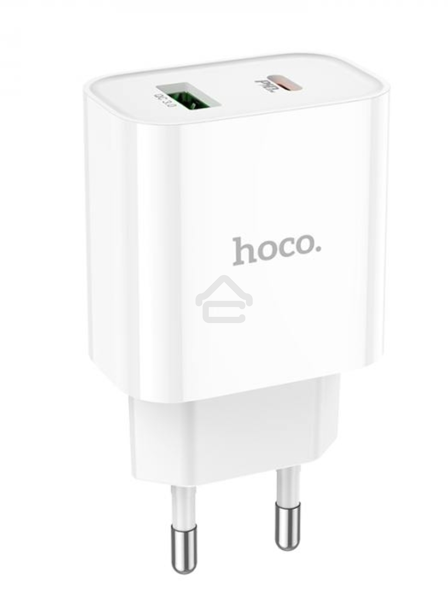 Зарядное устройство HOCO C80A Plus Rapido PD20W+QC3.0, 1xType-C, 1xUSB, белый
