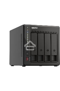 Сетевое хранилище SMB QNAP TS-453E-8G NAS, 4-tray w/o HDD. 2xHDMI-port. 4-core Celeron J6412 2-2.6 GHz, 8GB DDR,  2x2.5Gb LAN, 2 x M.2 2280 PCIe Gen 3 x2, 2x USB 3.2 Gen 2 (10Gbps) Port, 2x USB 2.0 port