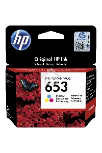 Картридж HP 653 струйный трёхцветный (200 стр)
