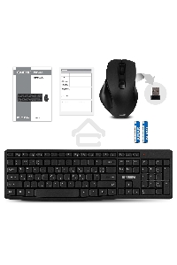 Беспроводной набор клавиатура+мышь SVEN KB-C3500W (2,4 GHz, 106 кл, 800-1600DPI)
