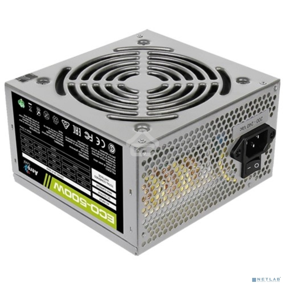 Блок питания Aerocool/Formula ECO-500W, 500Вт, 120мм, серый