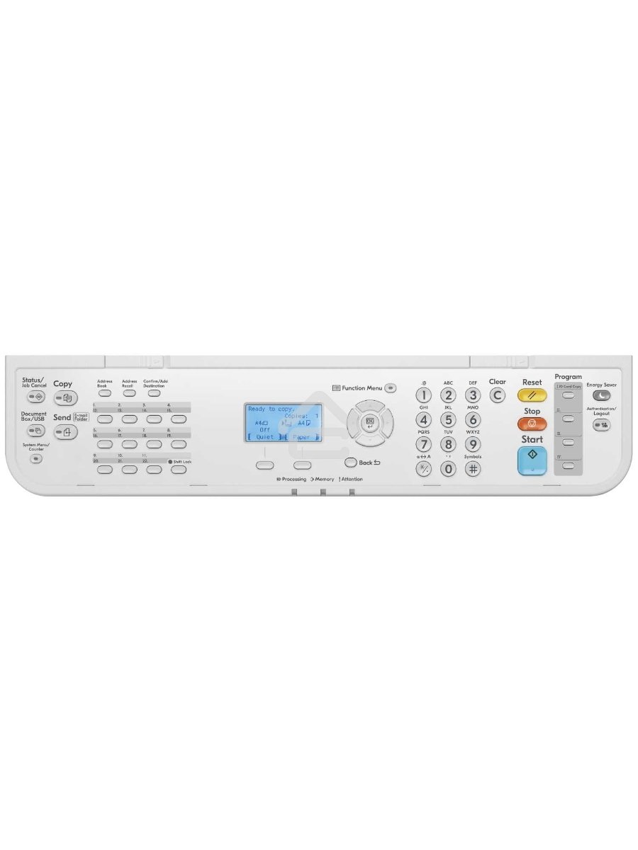 МФУ лазерный Kyocera Ecosys MA4500x (110C133NL0/110C133DZ0), A4, ч/б, печ. до 45 стр/мин., скан. до 60 стр/мин. (ч/б) 40 стр/мин (цвет.), 1200 x 1200 dpi (печать) 600 x 600 DPI (скан.), USB, RJ-45