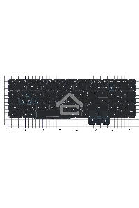 Клавиатура для ноутбука Acer Predator Triton 700 PT715-51 черная