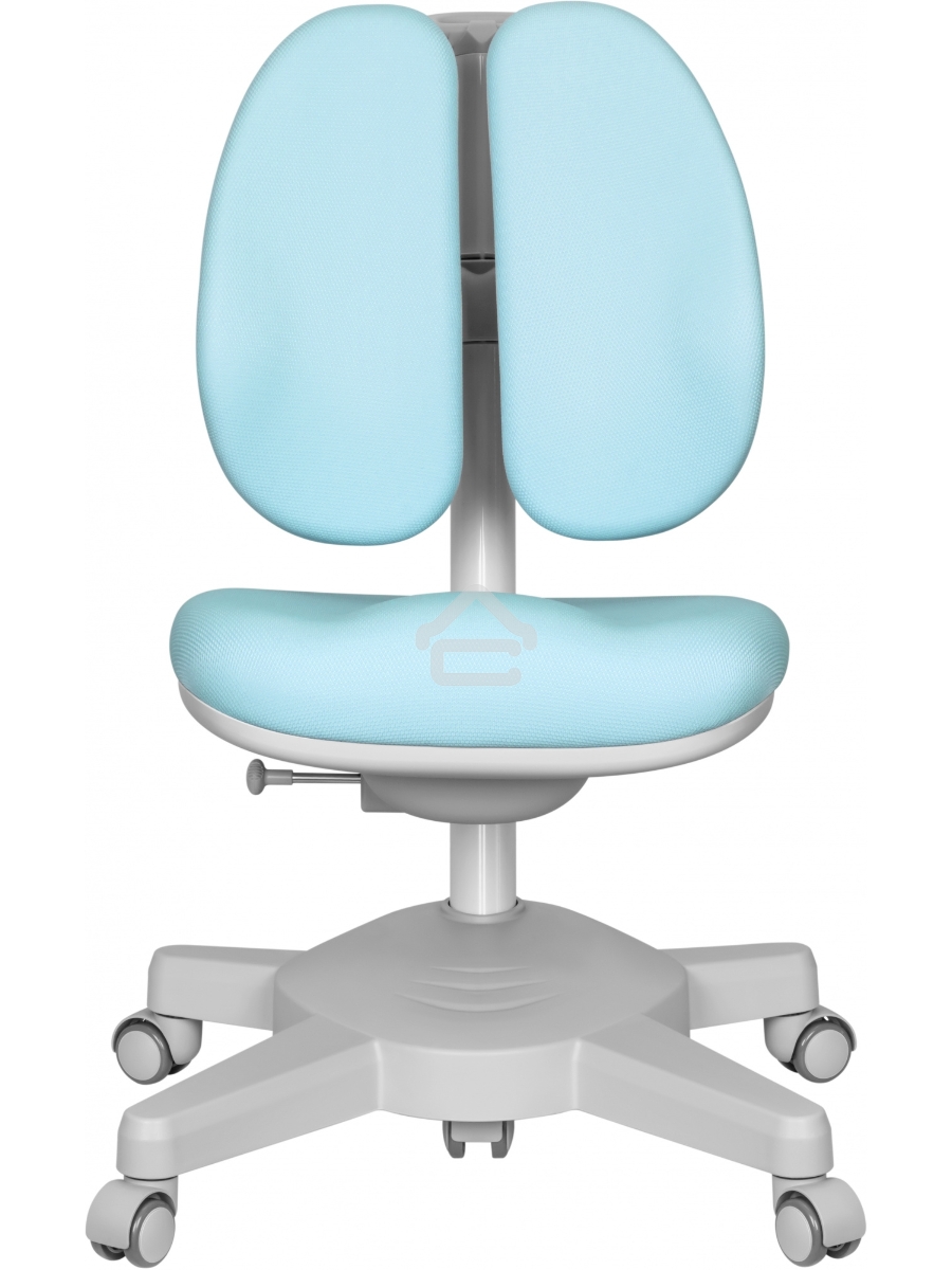 Кресло детское Cactus CS-CHR-3604BL голубой крестов. пластик серый