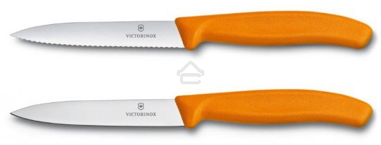 Набор ножей кухонных Victorinox Swiss Classic (6.7796.L9B) компл.:2шт оранжевый блистер