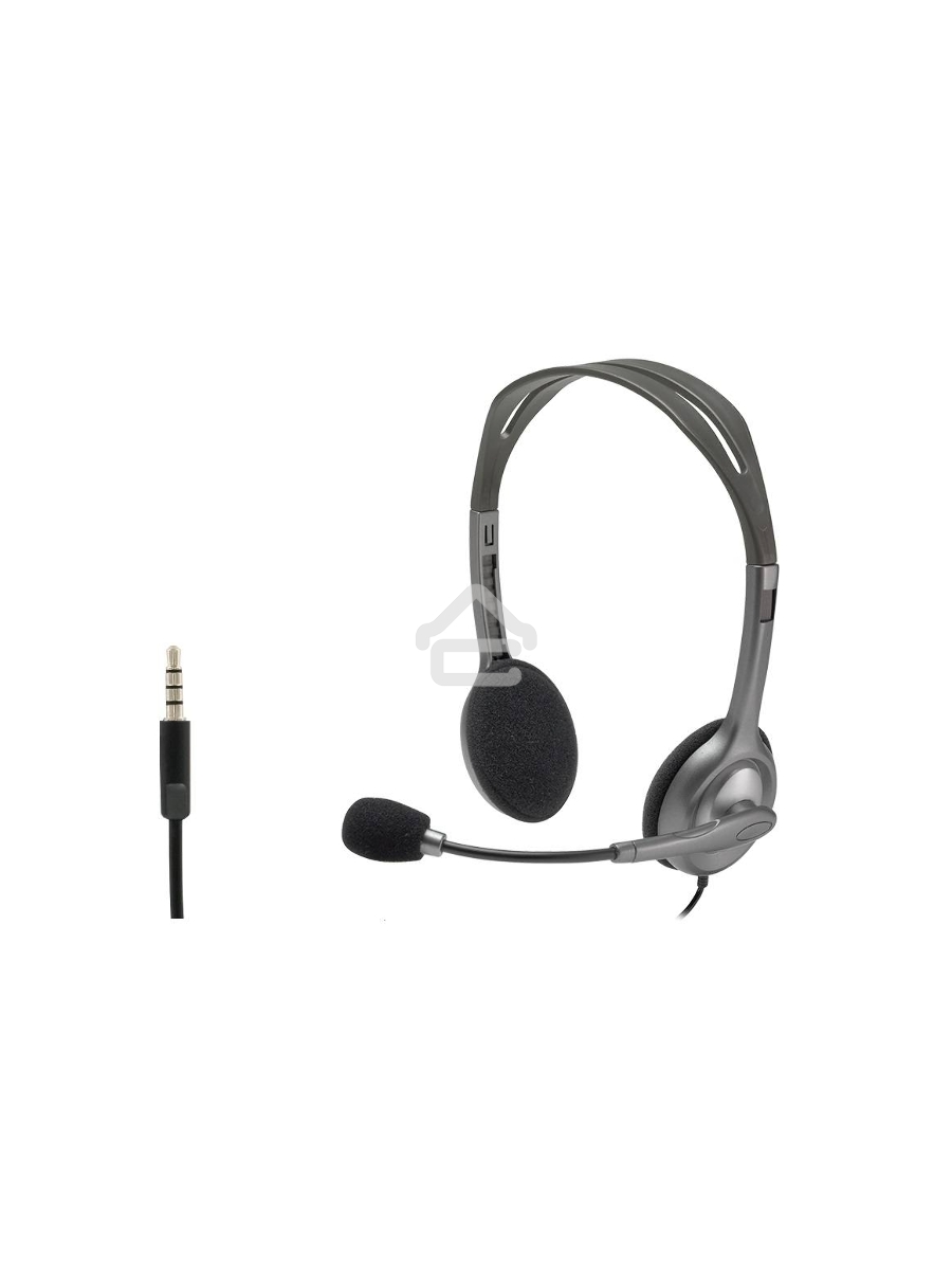 Гарнитура Logitech Headset H111 Stereo grey (981-000594/981-000593/981-000588)