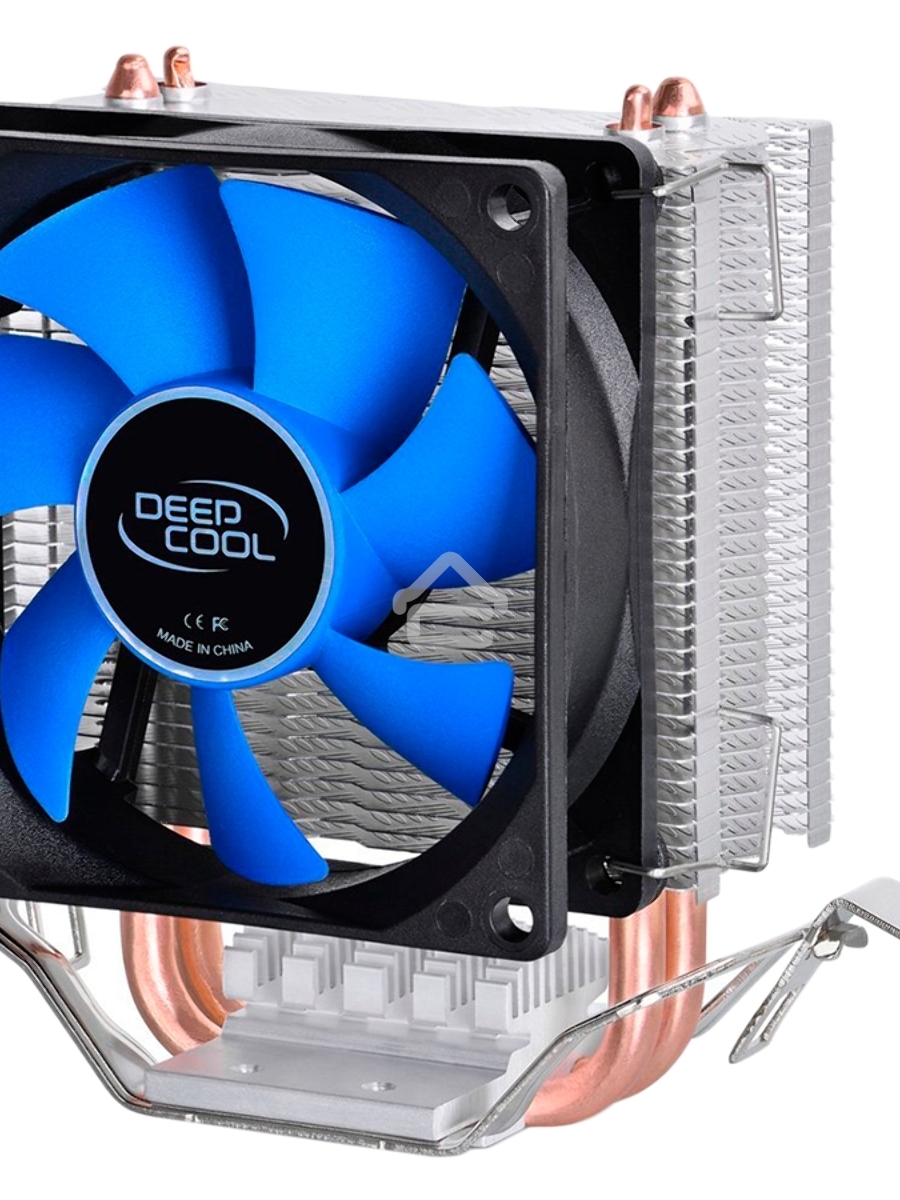 Кулер для процессора DEEPCOOL ICE EDGE MINI FS V2.0 синий, 80 мм, алюминий/медь, 2200 об/мин, 24.7 дБ, 3 pin, 100 Вт, 112 мм