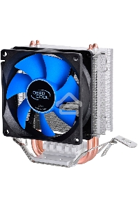 Кулер для процессора DEEPCOOL ICE EDGE MINI FS V2.0 синий, 80 мм, алюминий/медь, 2200 об/мин, 24.7 дБ, 3 pin, 100 Вт, 112 мм