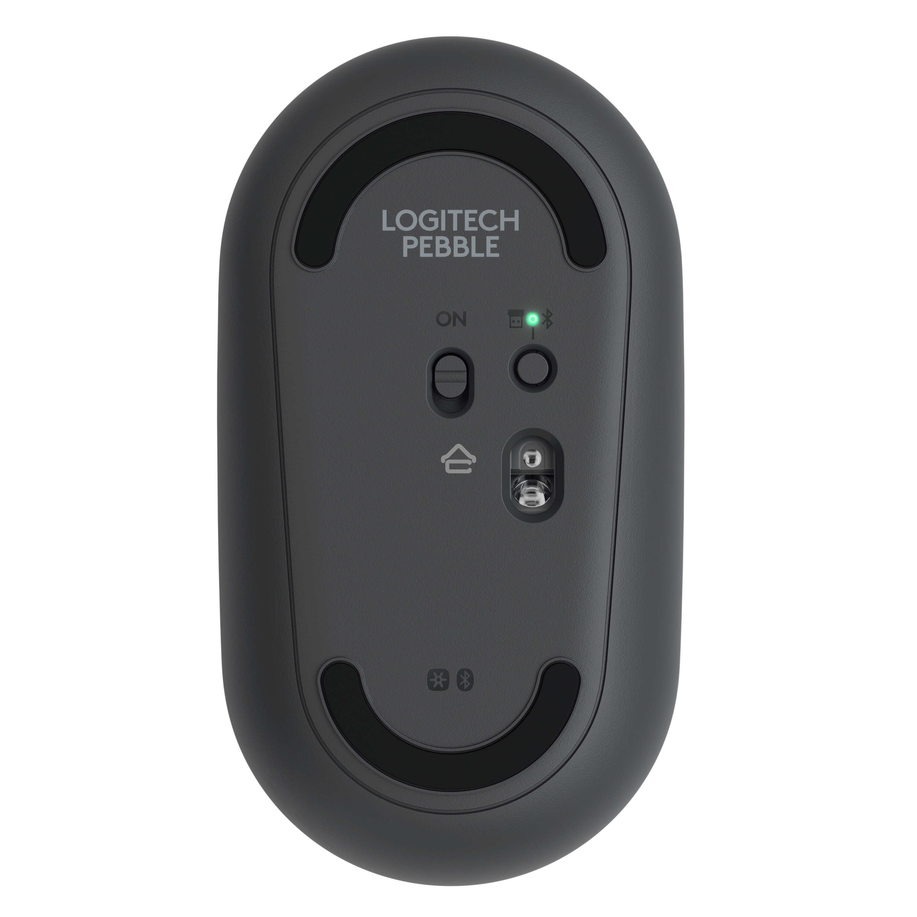 Мышь беспроводная Logitech Pebble M350 графитовый, 1000 dpi, радиоканал, Bluetooth, USB, кнопки - 3