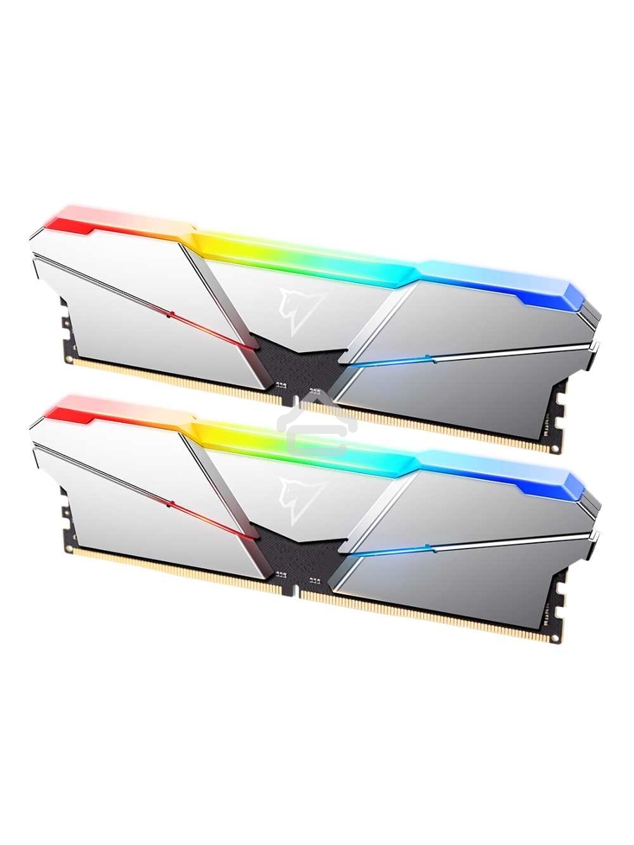 Оперативная память NETAC Shadow, DDR5, 32GB (2x16 GB), 4800 MHz, CL40, DIMM, радиатор, RGB, серебристый