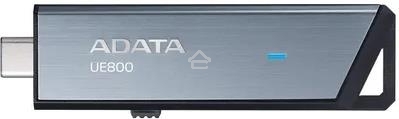 Флешка USB ADATA UE800 (AELI-UE800-128G-CSG), 128Gb, Type-C USB 3.2, R/W 1000/550, серебристый