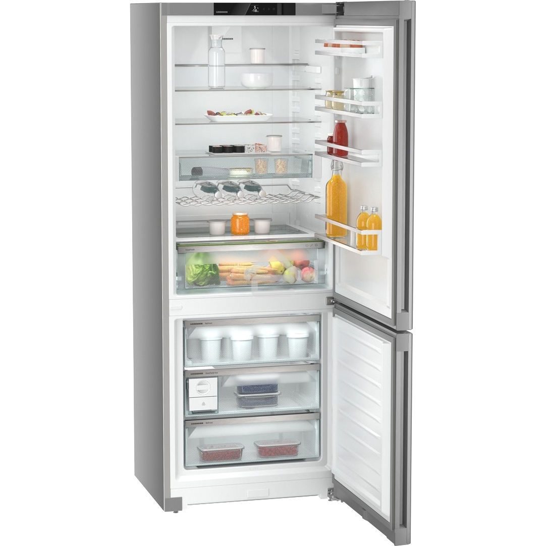 Холодильник Liebherr CNsfd 7723-20 001 серебристый двухкамерный 346/128л морозилка снизу