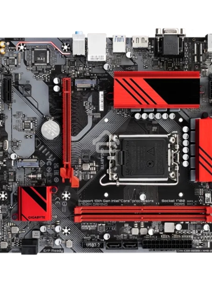 Материнская плата Gigabyte B760M GAMING, LGA 1700, Intel B760, 2xDDR5, 4xSATA, 2xM.2, 1xPCI-E 4.0 x16, 1xPCI-E x1, 1xHDMI, 1xDP, 1xVGA, 1x 2.5Gb LAN, 3xUSB-A 3.2 Gen 1, 1xUSB-C 3.2 Gen 1, 2xUSB-A 2.0, 3x3.5 мм, 7.1, Micro-ATX