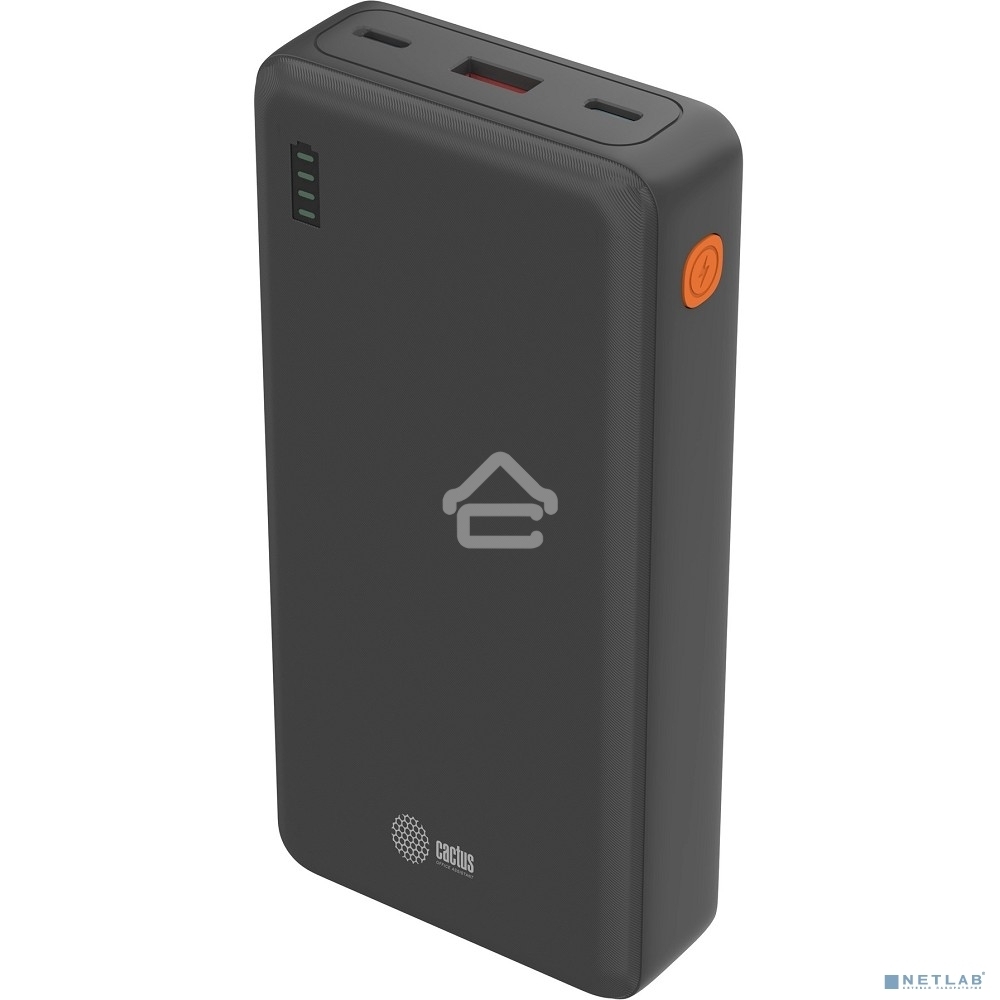 Портативный аккумулятор Cactus CS-PBFSDA-20000 20000mAh 4.5A USB-A/2xUSB-C черный