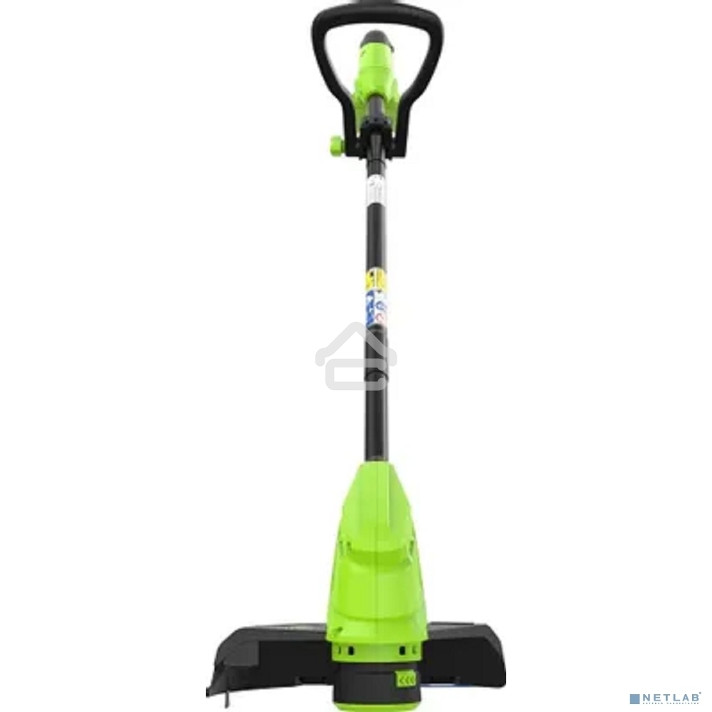 Триммер Greenworks 25 см, авт., 24V, с АБ 2 А.ч. и ЗУ слайдер 2,0А 2107207SA
