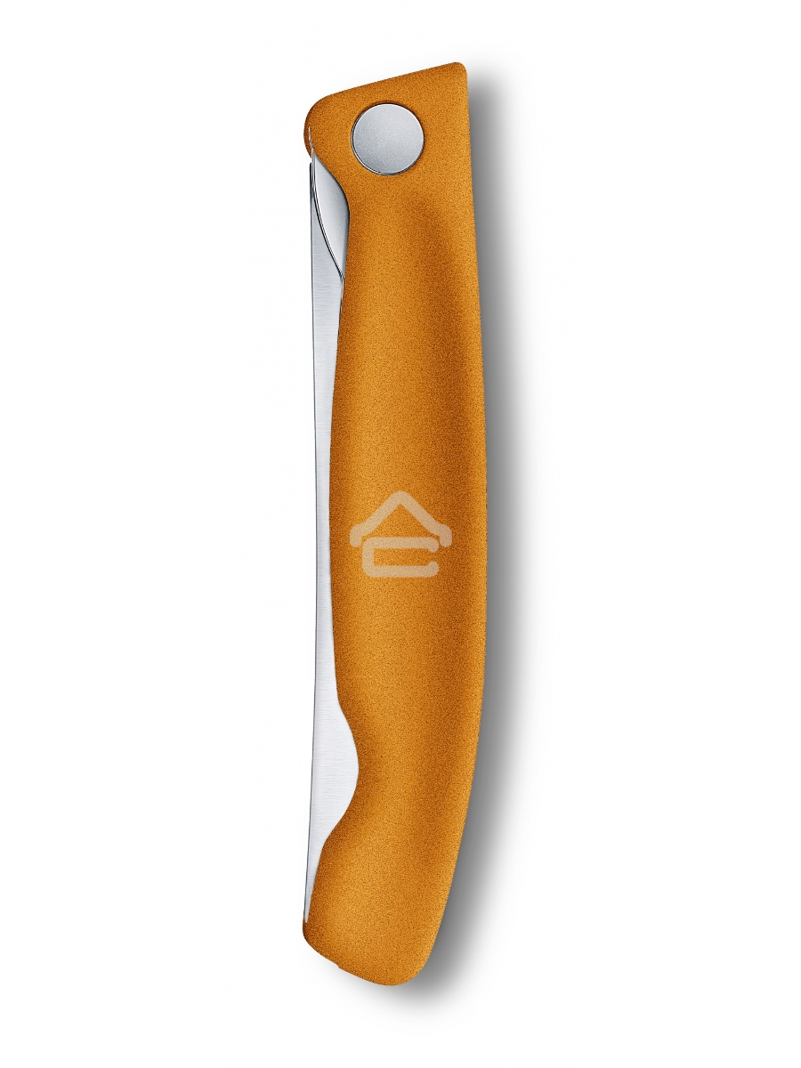 Нож кухонный Victorinox Swiss Classic (6.7836.F9B) стальной для овощей лезв.110мм серрейт. заточка оранжевый блистер