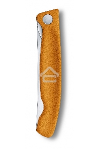 Нож кухонный Victorinox Swiss Classic (6.7836.F9B) стальной для овощей лезв.110мм серрейт. заточка оранжевый блистер