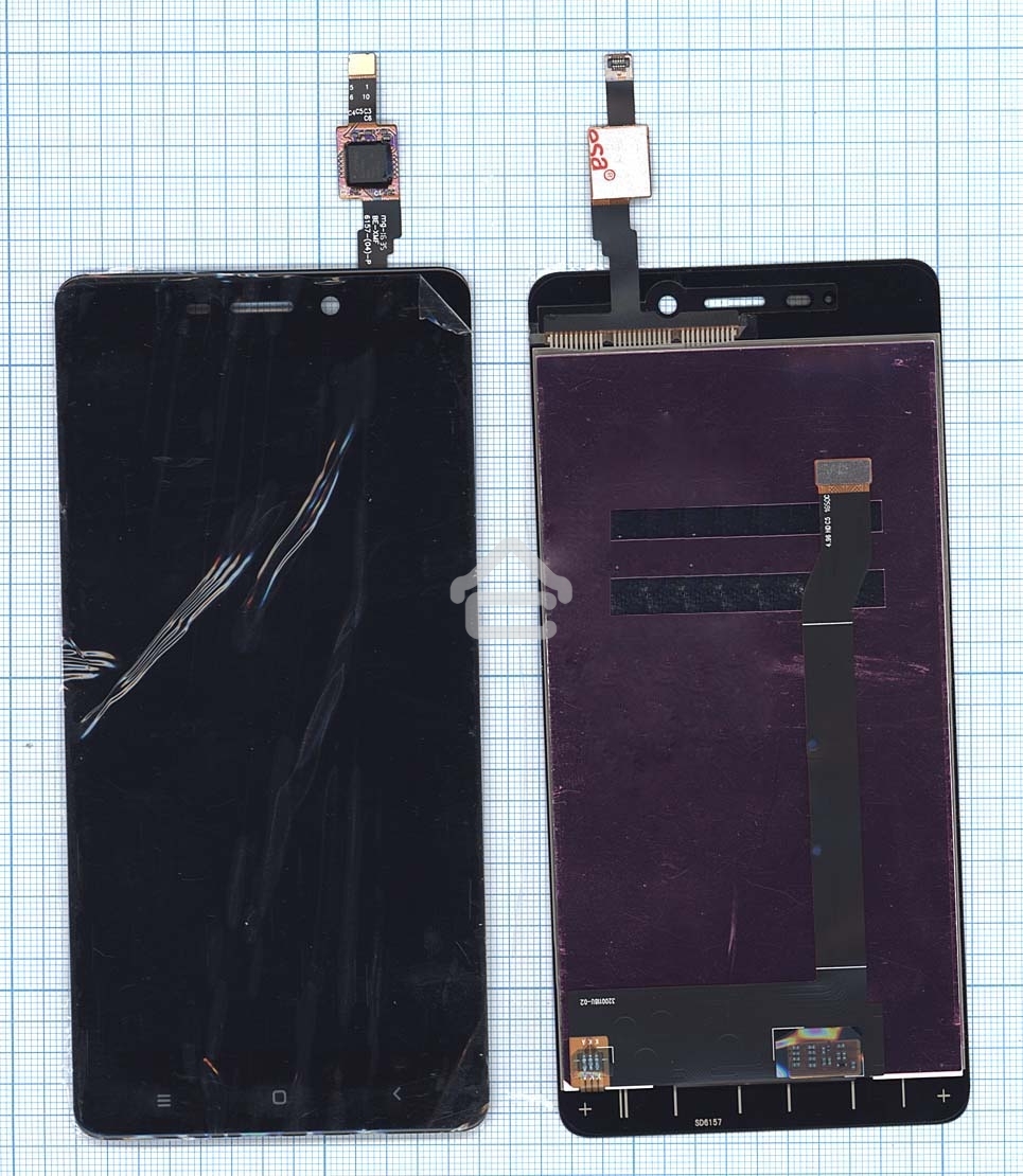 Дисплей для Xiaomi Redmi 4 черный