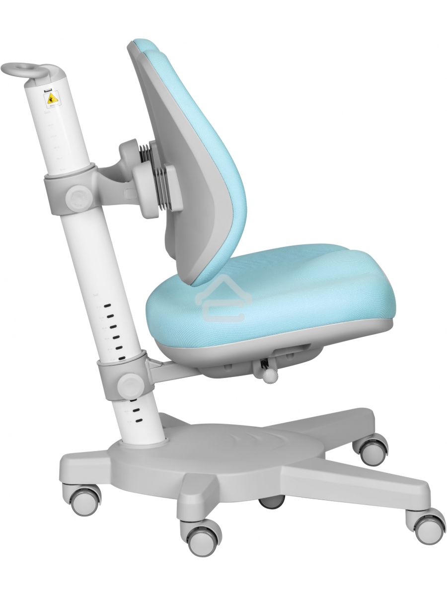 Кресло детское Cactus CS-CHR-3604BL голубой крестов. пластик серый