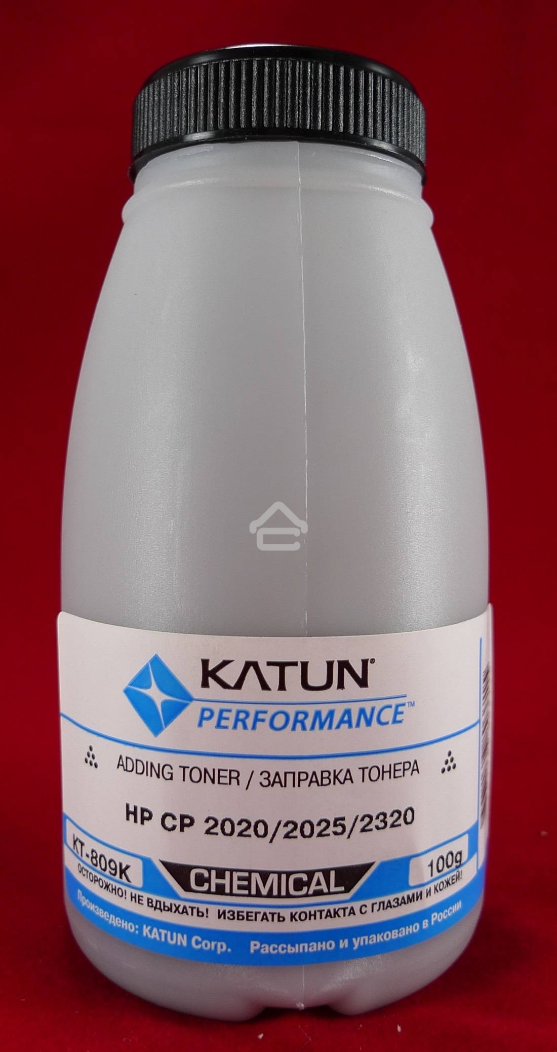 Тонер HP CP2020/2025/CM2320 Black, химический (фл.100г.) Katun фас. России