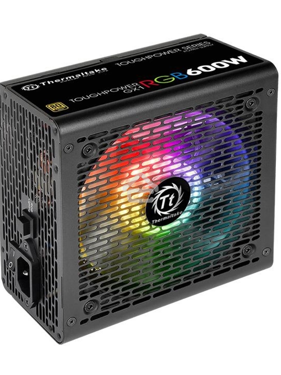 Блок питания Thermaltake Toughpower GX1 RGB (PS-TPD-0600NHFAGE-1), 600Вт,80 PLUS Gold, 120мм. черный