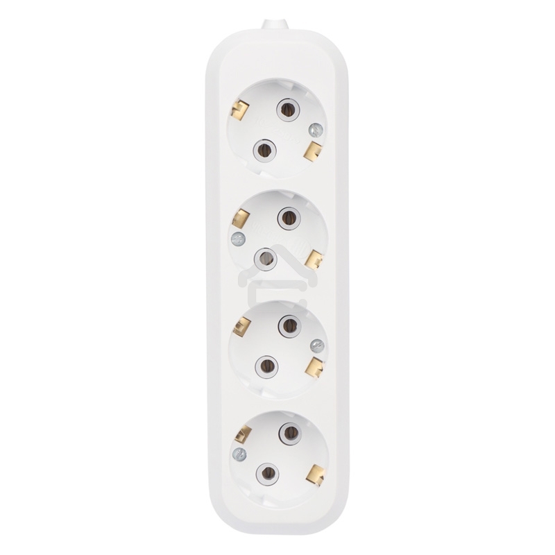 Колодка 4 гнезда c заземлением Rexant