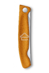 Нож кухонный Victorinox Swiss Classic (6.7836.F9B) стальной для овощей лезв.110мм серрейт. заточка оранжевый блистер