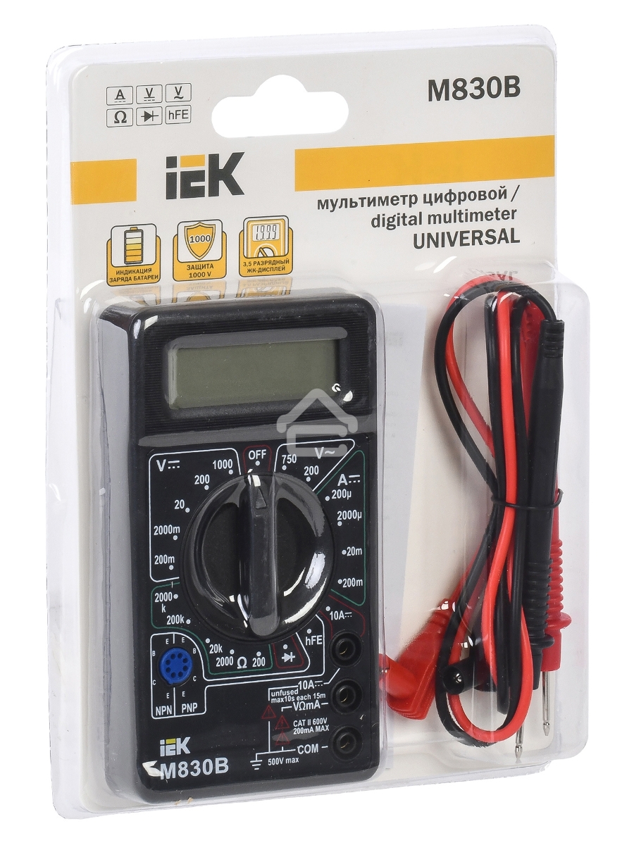 Мультиметр Iek TMD-2B-830 цифровойUniversal M830B IEK
