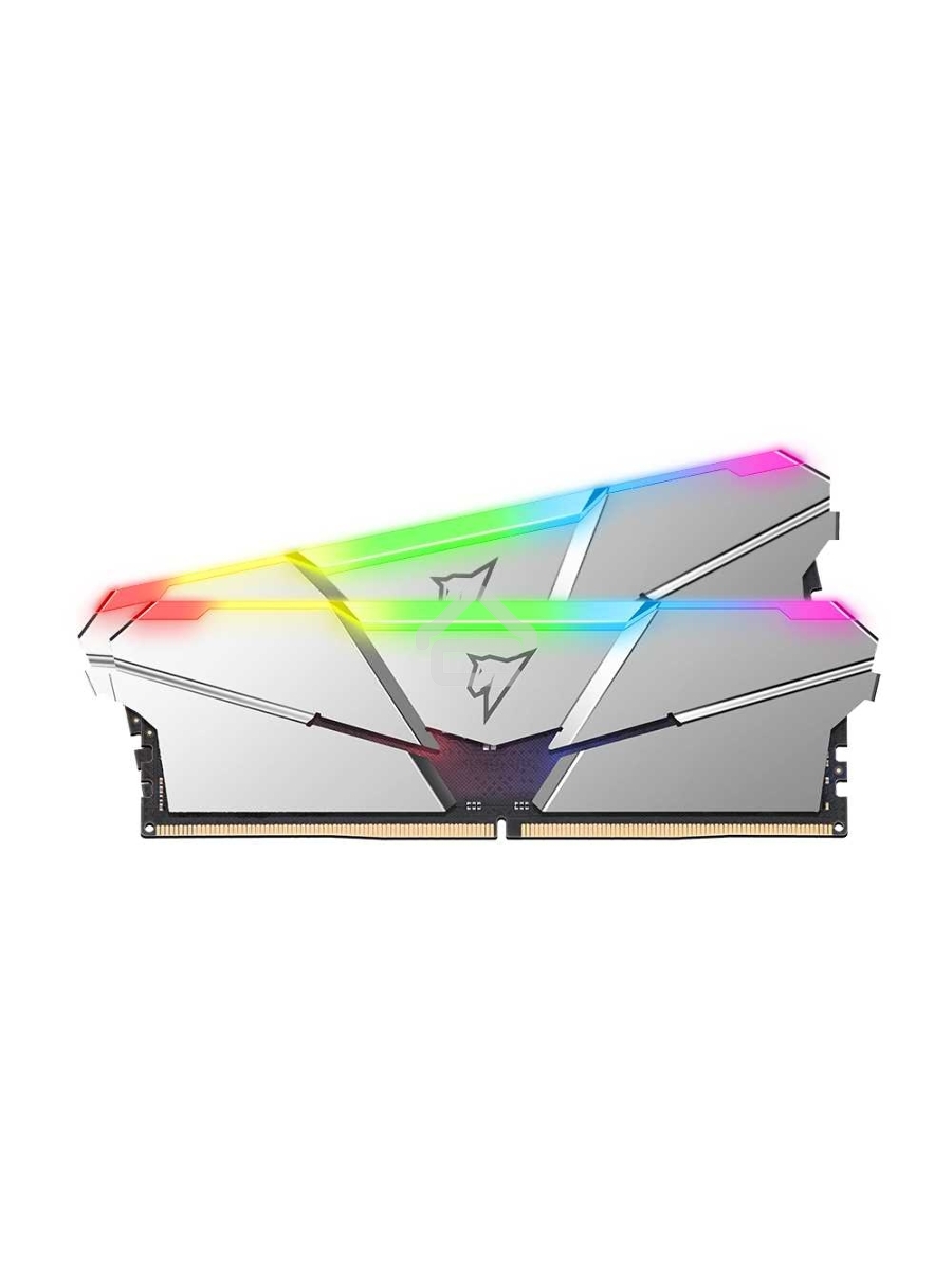 Оперативная память NETAC Shadow, DDR5, 32GB (2x16 GB), 4800 MHz, CL40, DIMM, радиатор, RGB, серебристый
