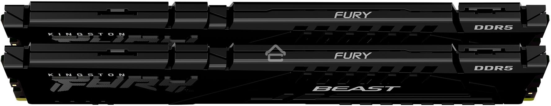 Оперативная память Kingston Fury Beast, DDR5, 16GB (2x8GB), 5600MHz, CL40, DIMM, с радиаторами, черный
