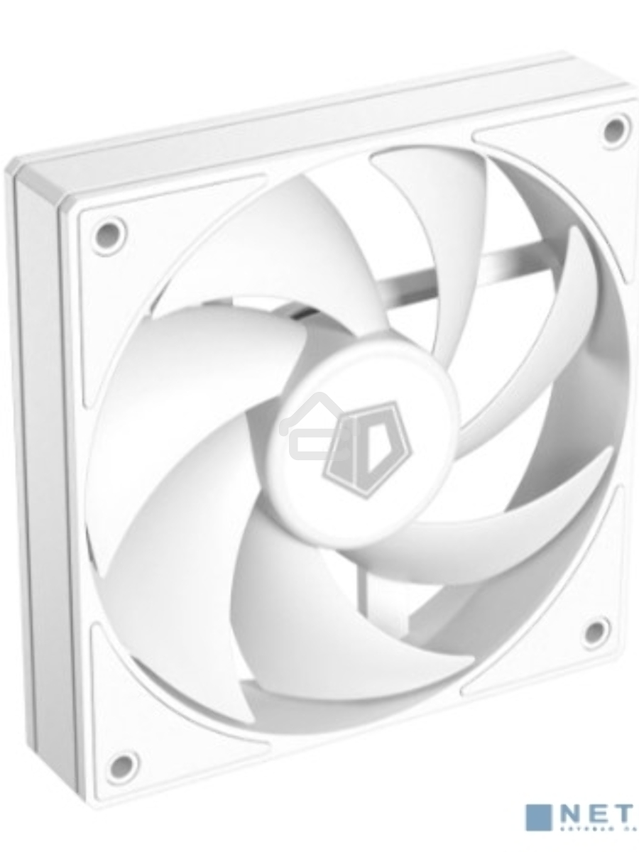 Вентилятор для корпуса ID-Cooling AF-125-W белый, 120 мм, 2000 об/мин, 29.85 дБ, 4 pin
