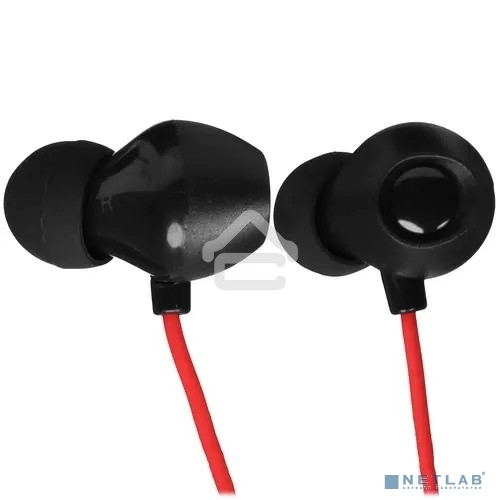 Наушники внутриканальные SVEN с микрофоном E-292M черный/красный пульт
