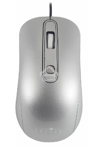 Мышь проводная Oklick 155M серебристый, 1600 dpi, USB, кнопки - 4