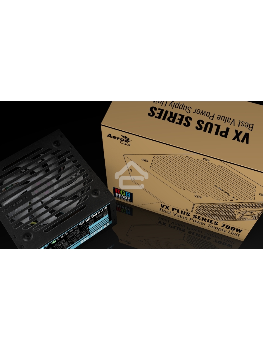 Блок питания Aerocool / Formula VX-700 PLUS RGB, 700Вт, 120мм, черный
