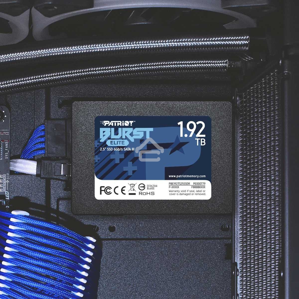 Накопитель SSD Patriot Burst Elite, 1.92Tb, SATA, 2.5