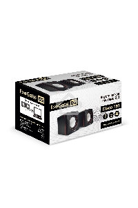 Акустическая система 2.0 ExeGate EX287050RUS Disco 160 (питание USB, 2х3Вт (6Вт RMS), 100-20000Гц, черный)