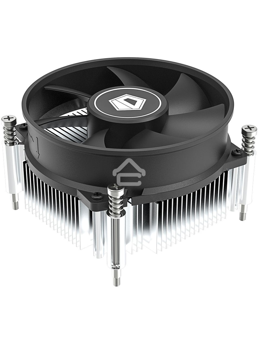 Кулер ID-COOLING DK-19 PWM серебристый/черный 92мм алюминий 2200rpm 26db 4-pin 95W 55мм