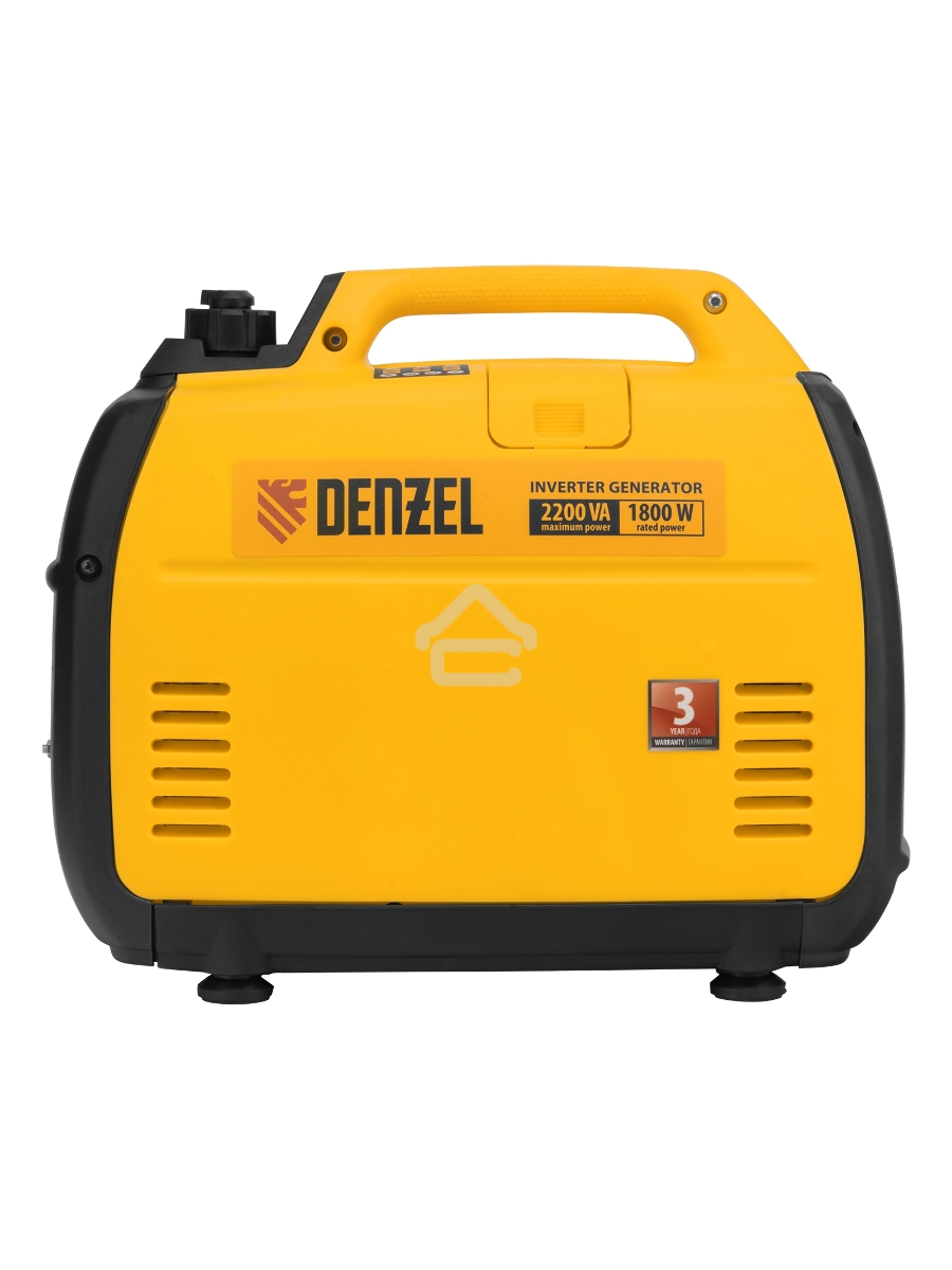 Генератор инверторный GT-2200iS, 2,2 кВт, 230 В, бак 4 л, закрытый корпус, ручной старт Denzel