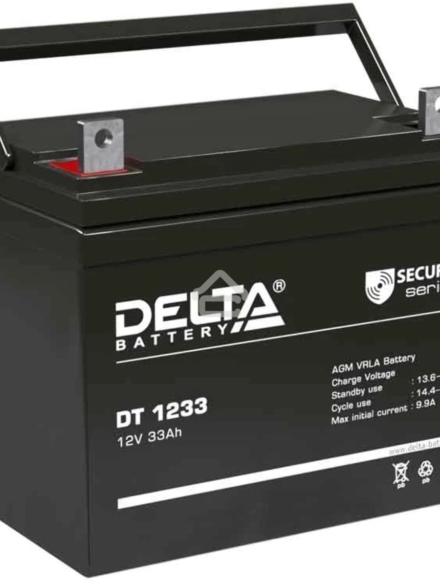 Батарея Delta DT 1233 (33 А\ч, 12В) свинцово- кислотный аккумулятор