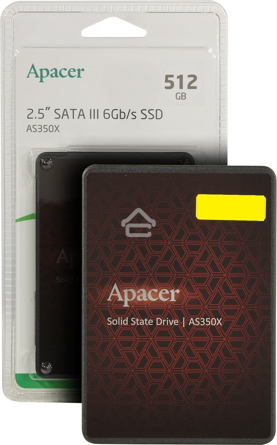 Накопитель SSD Apacer AS350X, 512Gb, 2.5