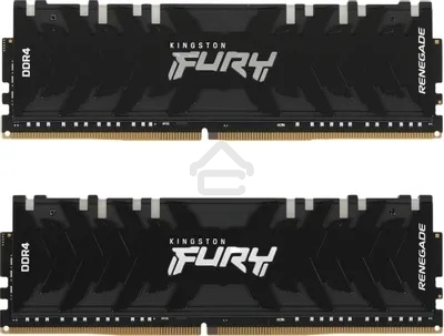 Оперативная память Kingston Fury Renegade, DDR4, 16GB (2x8GB), 3600MHz, CL16, DIMM, с радиаторами, серый/черный
