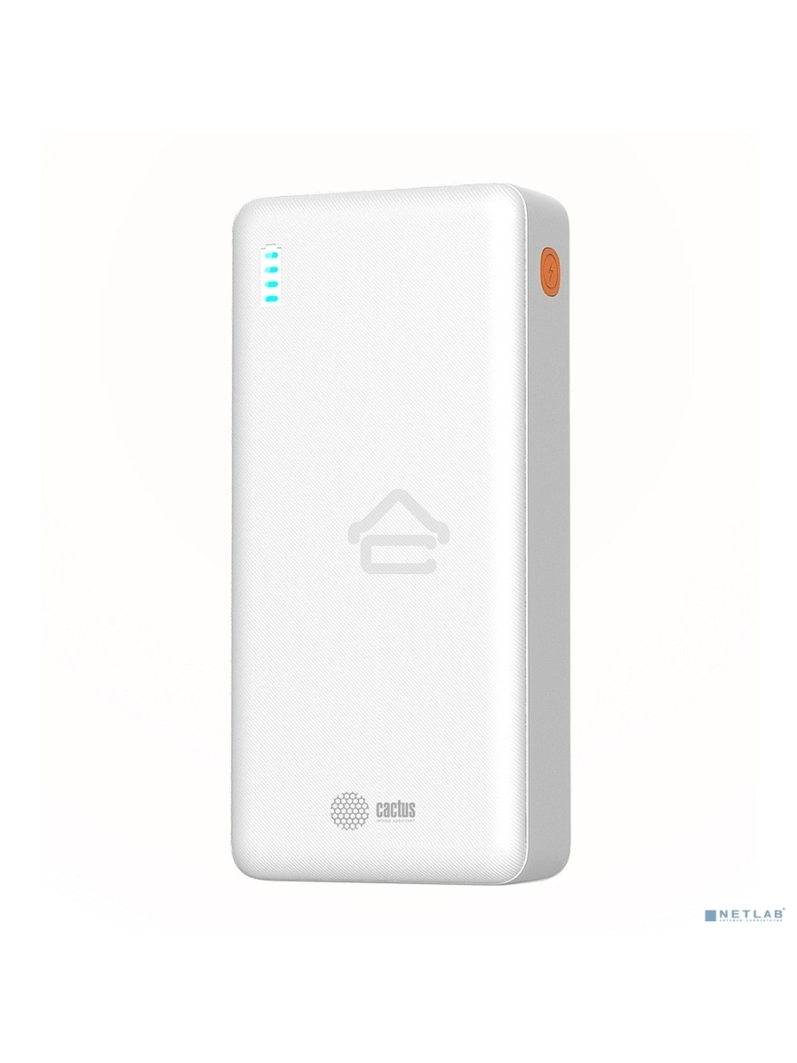 Мобильный аккумулятор Cactus CS-PBFSEA-20000 20000mAh 4.5A USB-A/2xUSB-C белый