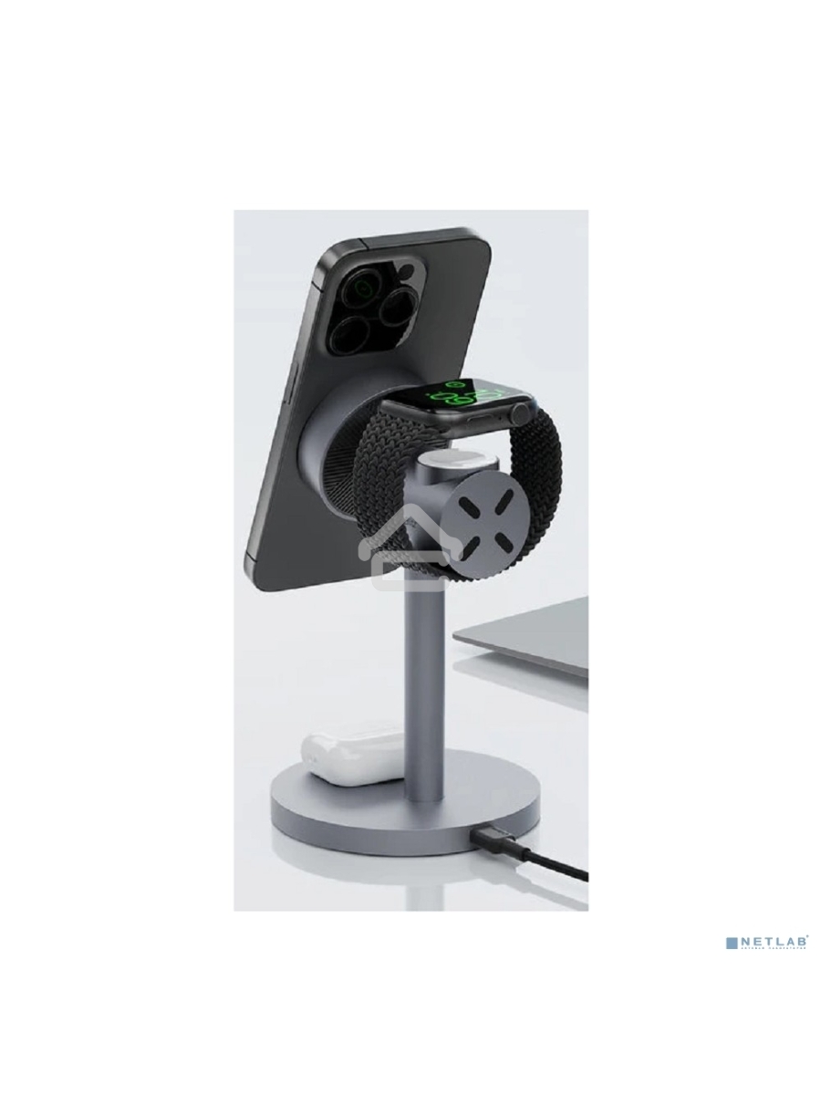 Беспроводное зарядное устройство Aukey LC-MC311 3in1 Qi2