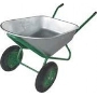 Тачка FIT 77552  строительная, двухколесная, сталь оцинкованная, 100л, до 250кг