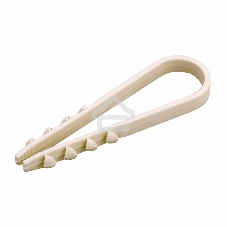 Дюбель-хомут нейлоновый Rexant 19-25 мм, белый, упаковка 100 шт.