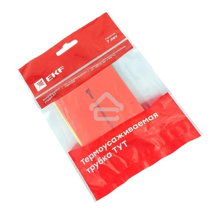 Набор трубок термоусадочных тонкостен. 50/25 (7 цветов по 3шт 100мм) EKF tut-n-50
