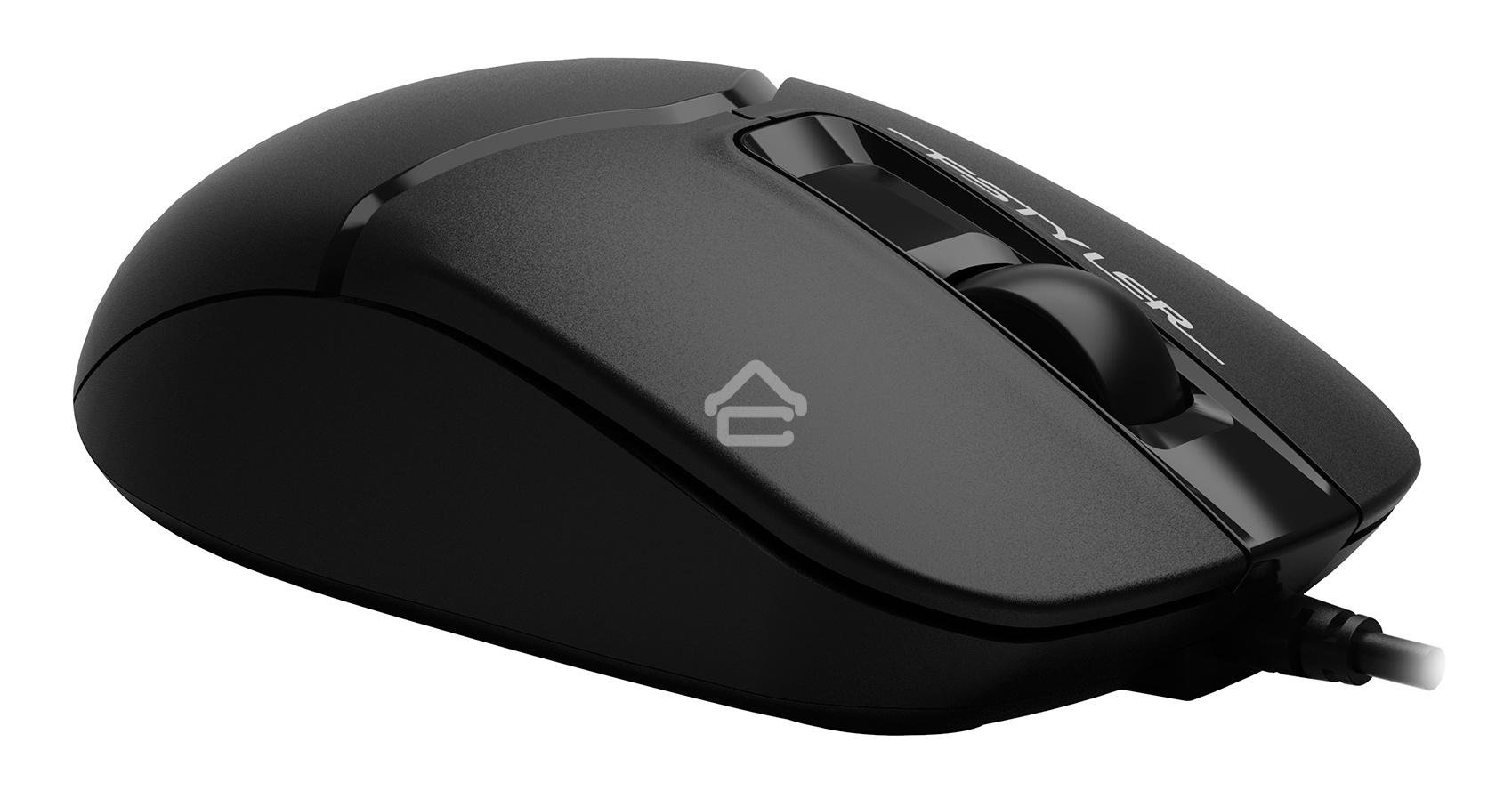 Мышь проводная A4Tech Fstyler FM12 черный, 1200 dpi, USB, кнопки - 3