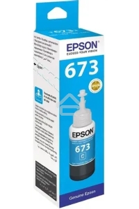 Чернила Epson 673 C13T673298 (аналог C13T67324A) голубой 70мл для Epson L800/L810/L850/L1800