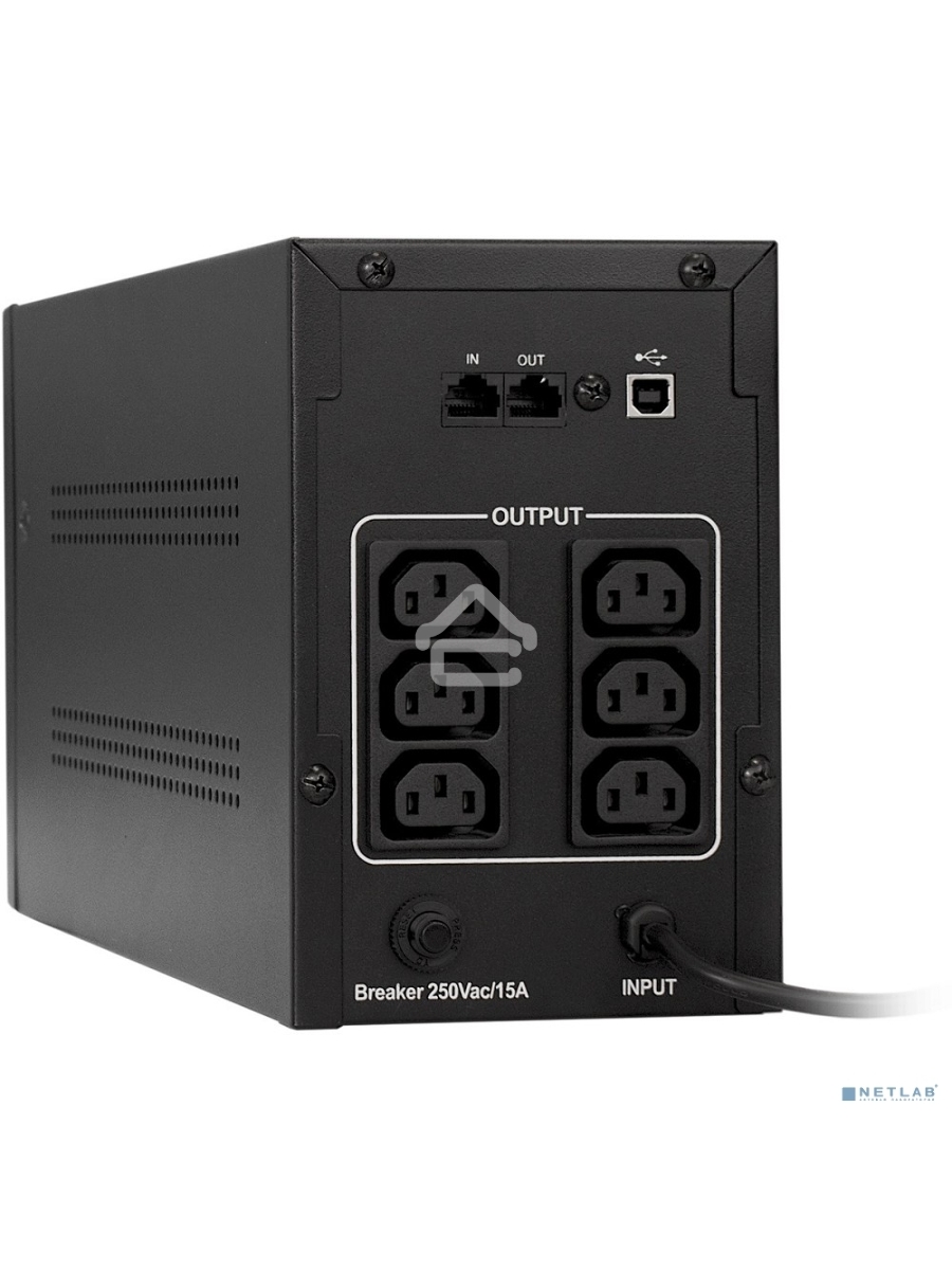 Источник бесперебойного питания ExeGate EP285517RUS SpecialPro Smart LLB-2000.LCD.AVR.C13.RJ.USB <2000VA/1200W, LCD, AVR, 6*IEC-C13, RJ45/11, USB, Black>